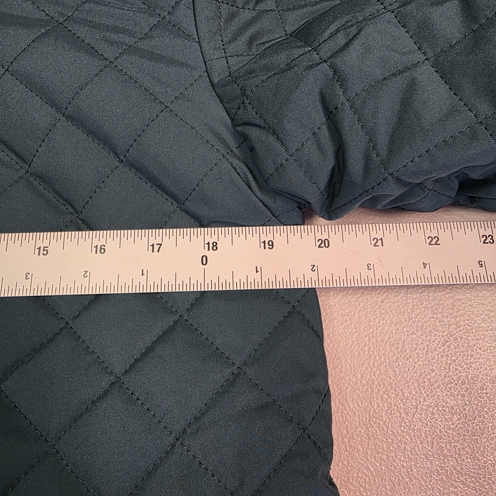 IMAN Global Chic Women's Reversible Faux Fur/Quilted Green Spruce Size S‎ - Picture 5 of 6